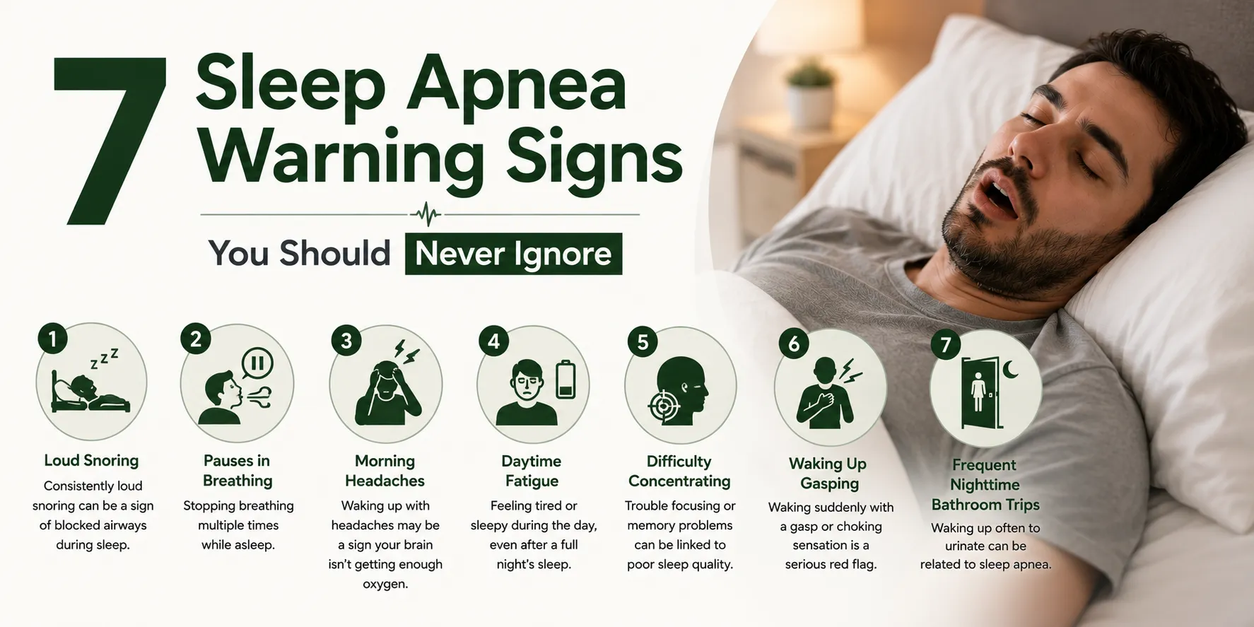 7 Sleep Apnea Warning Signs You Should Never Ignore